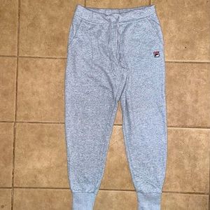 Fila Drawstring Waist Grey Sweat Pants Size M
